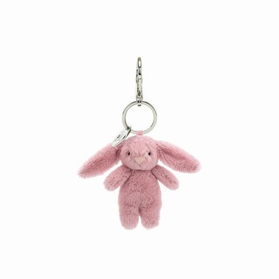 Jellycat Bashful Bunny Tulip Bag Charm USA | 30987QDBE